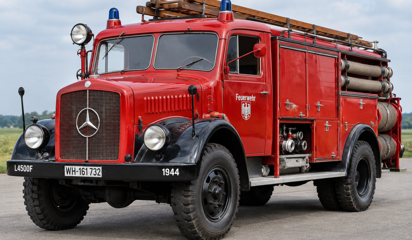 Vintage 1944 Mercedes Feuerwehr Truck