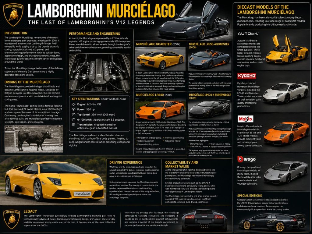 Lamborghini Murcielago diecast models