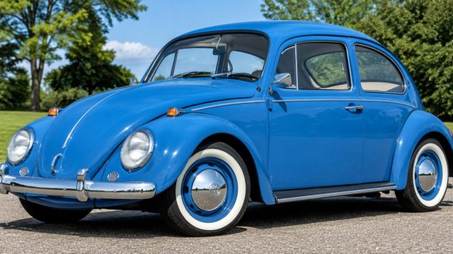 VW Beetle Blue